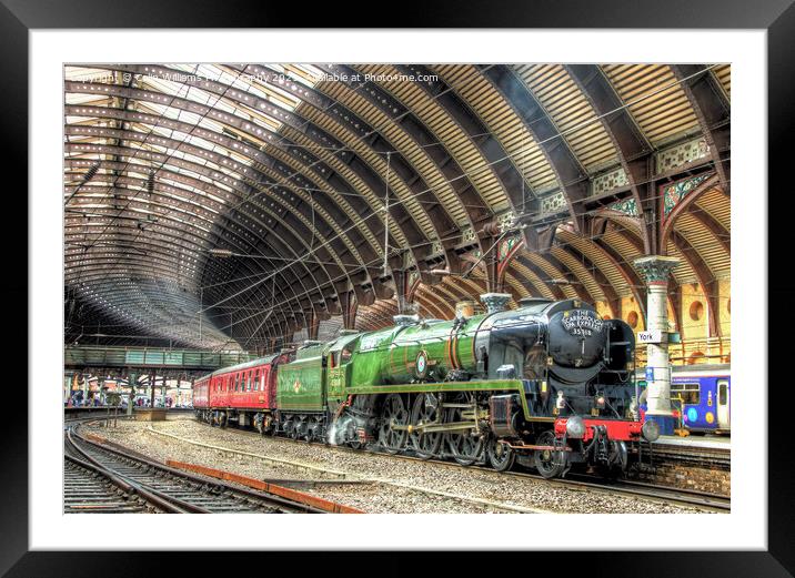  The Scarborough Spa Express At York Station 1 Framed Mounted Print by Colin Williams Photography