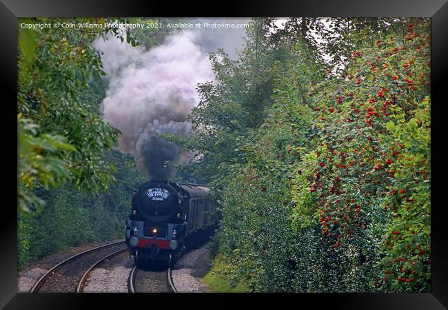 The Scarborough Spa Express Leaving York 1 Framed Print by Colin Williams Photography