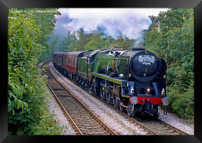 The Scarborough Spa Express Leaving York 3 Framed Print by Colin Williams Photography