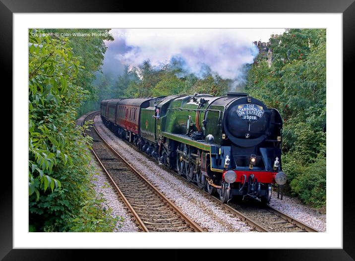 The Scarborough Spa Express Leaving York 3 Framed Mounted Print by Colin Williams Photography