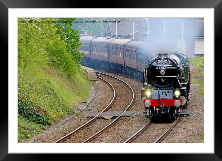 Tornado 60163 With The Pennine Explorer Framed Mounted Print by Colin Williams Photography