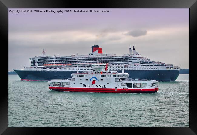 The Cunard Queen Mary 2 Framed Print by Colin Williams Photography