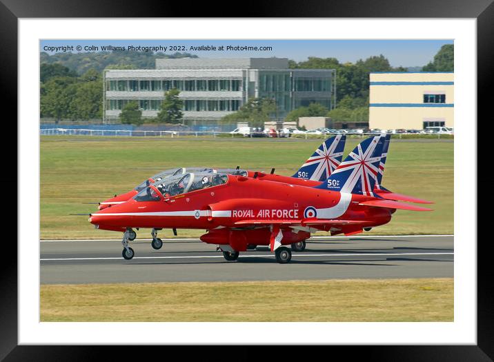  The Reds - Ready To Roll ! - Farnborough 2014 - 2 Framed Mounted Print by Colin Williams Photography