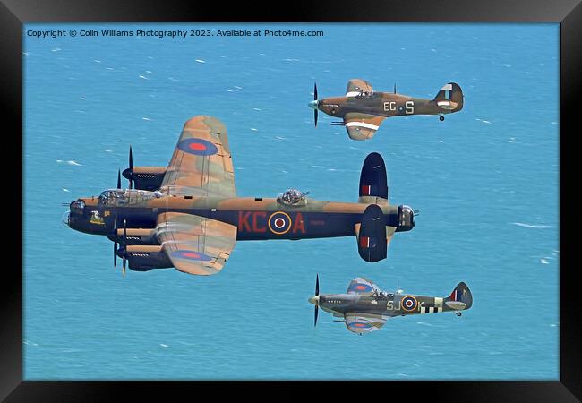 Battle of Britain Memorial Flight Eastbourne  4 Framed Print by Colin Williams Photography