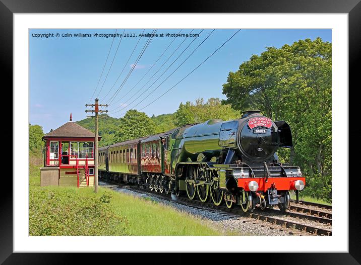 Flying Scotsman 60103 Centenary KWVR - 10 Framed Mounted Print by Colin Williams Photography