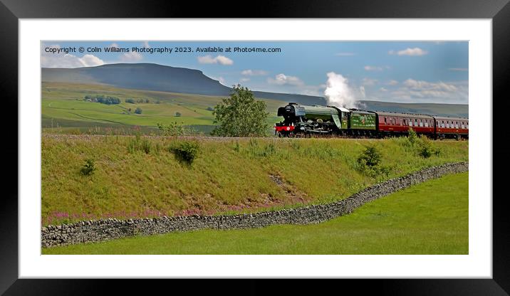 Flying Scotsman 60103 -Settle to Carlisle Line - 1 Framed Mounted Print by Colin Williams Photography