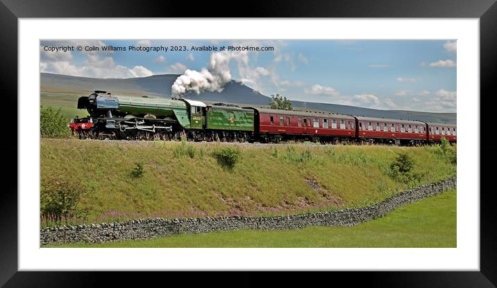 Flying Scotsman 60103 -Settle to Carlisle Line - 2 Framed Mounted Print by Colin Williams Photography