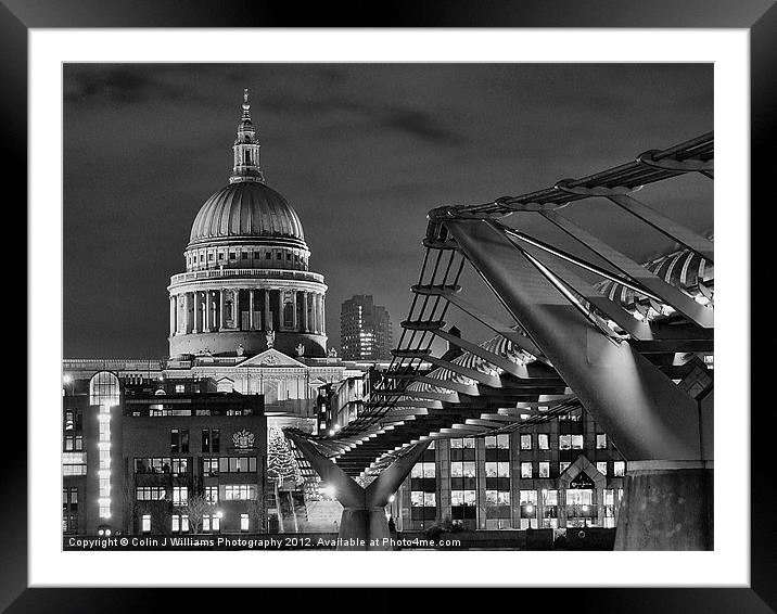 Walkway To St Pauls Framed Mounted Print by Colin Williams Photography