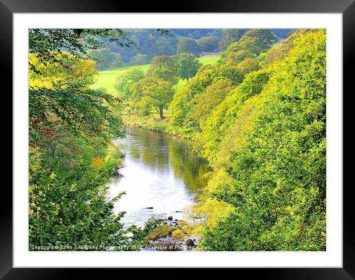 Fly Fishing Nidderdale Framed Mounted Print by Colin Williams Photography