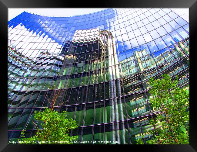 Reflections - The Willis Building - London Framed Print by Colin Williams Photography