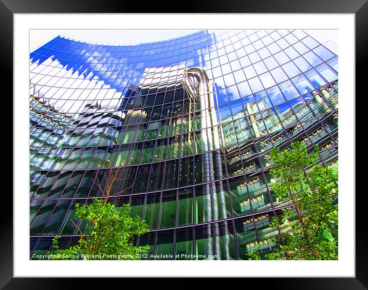 Reflections - The Willis Building - London Framed Mounted Print by Colin Williams Photography