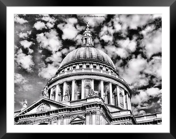 The Dome Saint Pauls Framed Mounted Print by Colin Williams Photography