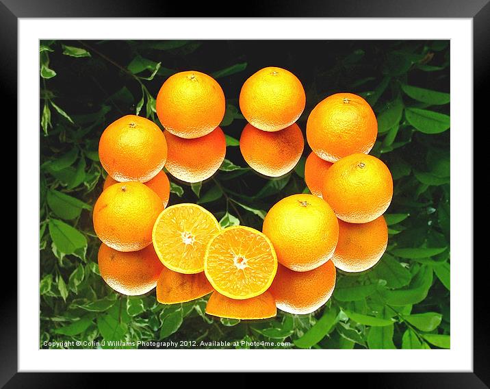 O is for Orange Framed Mounted Print by Colin Williams Photography