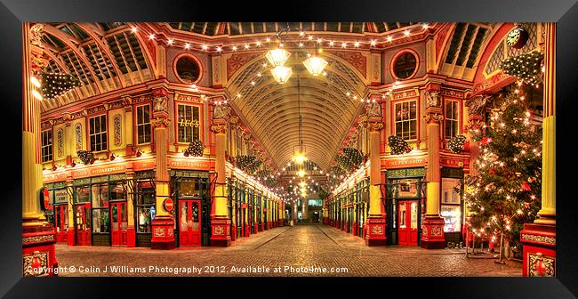 2.50am New Years Day - Leadenhall Market Framed Print by Colin Williams Photography