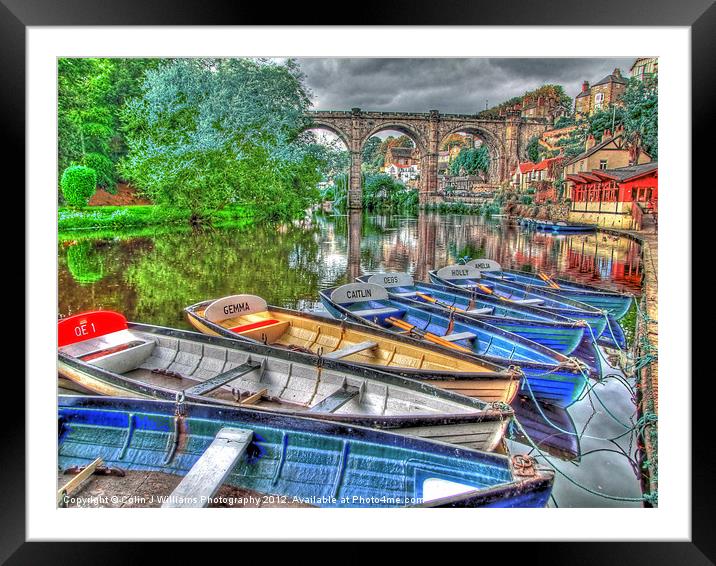 Knaresborough Rowing Boats 1 Framed Mounted Print by Colin Williams Photography