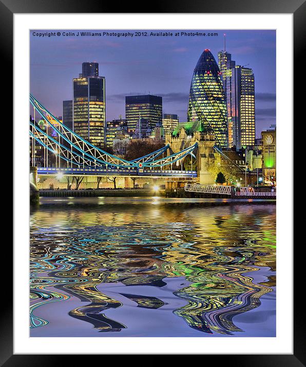 Reflections - The City Of London Framed Mounted Print by Colin Williams Photography