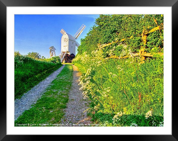 Jill Windmill Clayton - West Sussex Framed Mounted Print by Colin Williams Photography