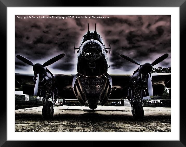 Ghostly Just Jane Bomb Doors Open Framed Mounted Print by Colin Williams Photography