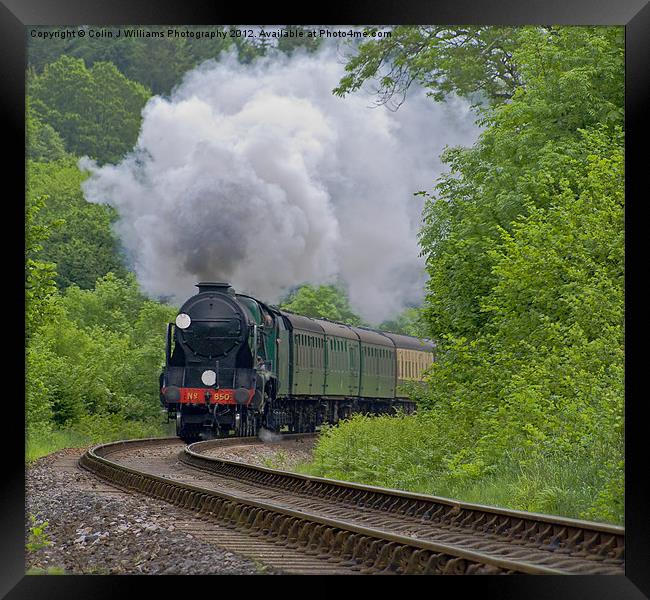 Lord Nelson - The Watercress Line Framed Print by Colin Williams Photography