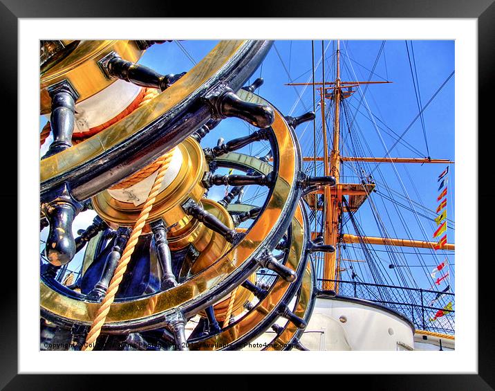 The Helm HMS Warrior Framed Mounted Print by Colin Williams Photography
