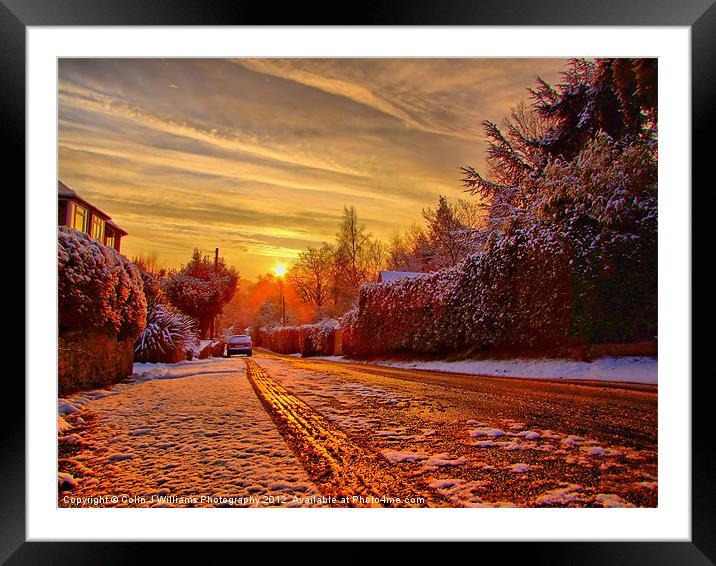 A Touch Of Frost Framed Mounted Print by Colin Williams Photography