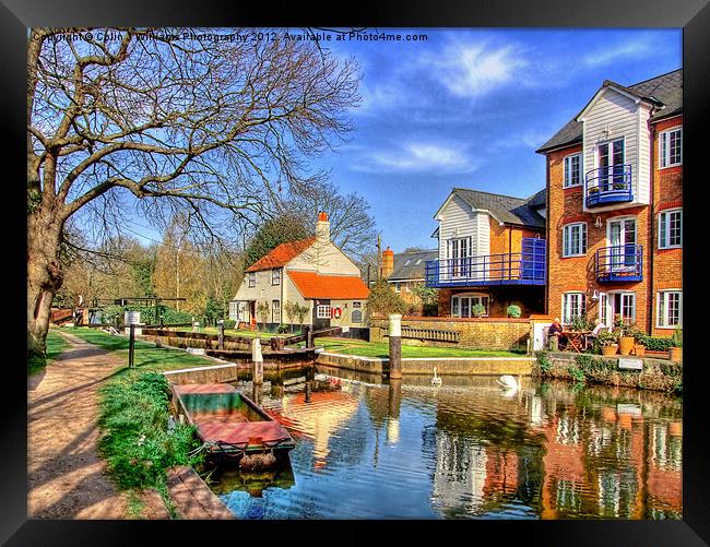 Thames Lock - Weybridge 1 Framed Print by Colin Williams Photography