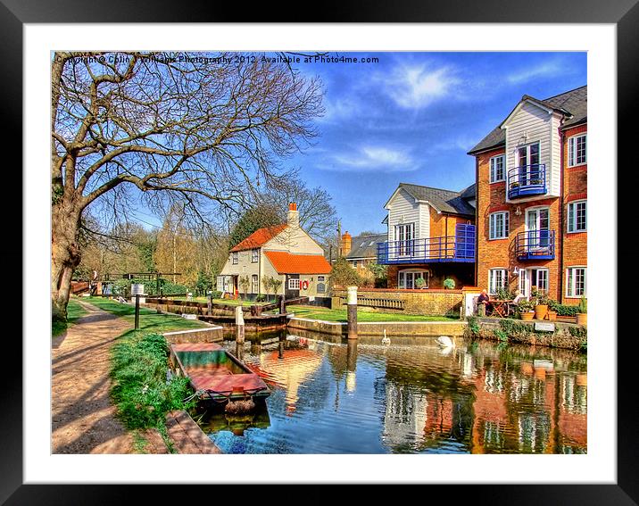 Thames Lock - Weybridge 1 Framed Mounted Print by Colin Williams Photography