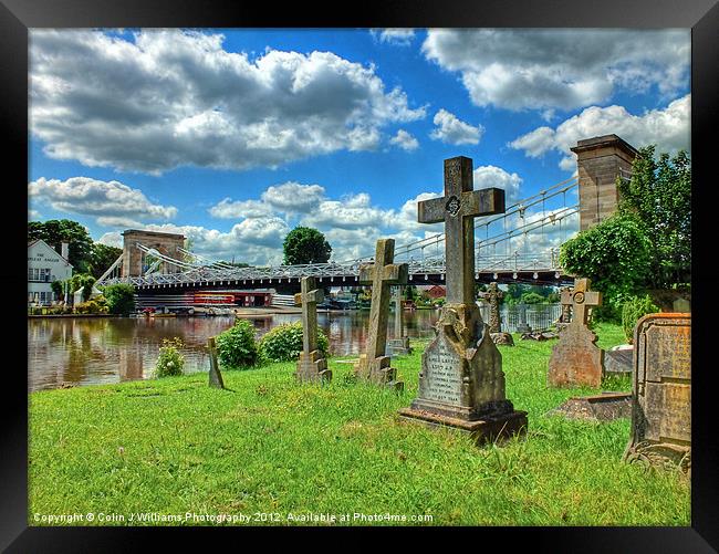 Marlow Bridge and All Saints Graveyard Framed Print by Colin Williams Photography
