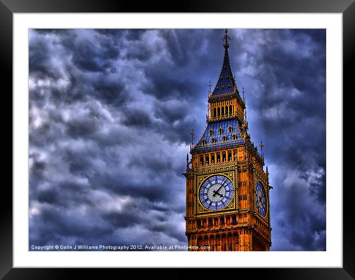Big Ben London Framed Mounted Print by Colin Williams Photography