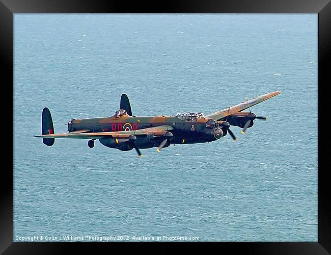 BBMF Lancaster Beachy Head Framed Print by Colin Williams Photography
