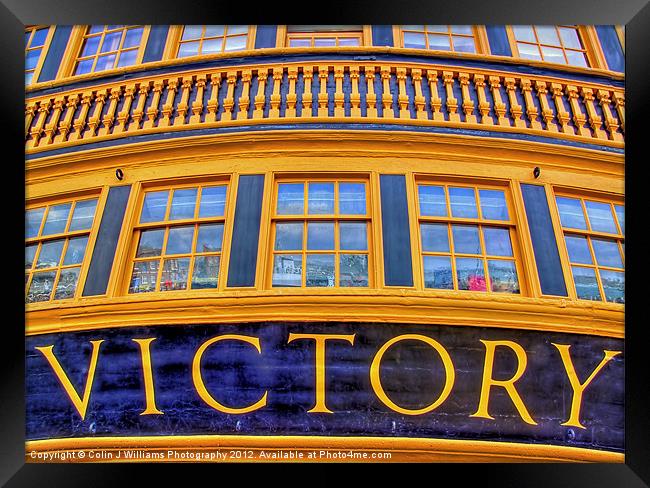 HMS Victory Framed Print by Colin Williams Photography