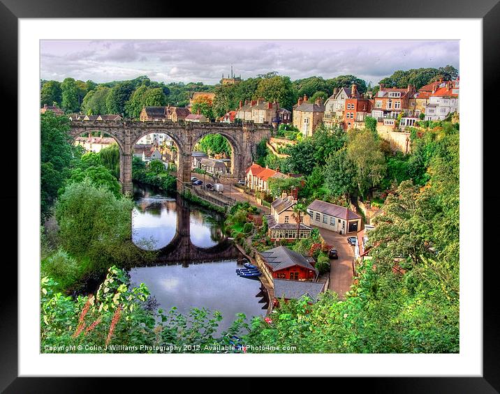 View From The Castle - Knaresborough Framed Mounted Print by Colin Williams Photography