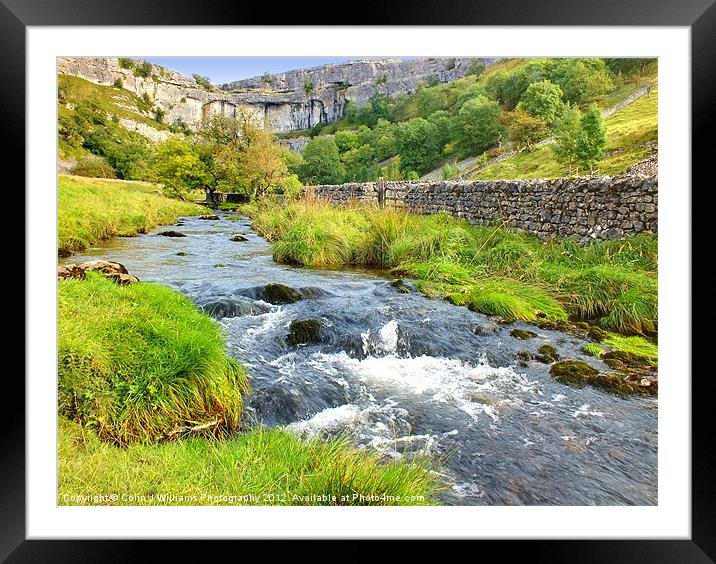 Valley Below Malham  Cove Framed Mounted Print by Colin Williams Photography