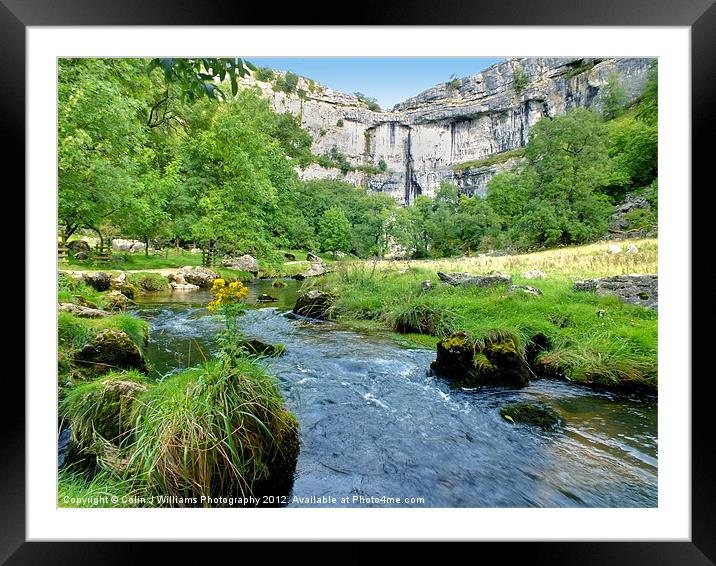 Below Malham Cove Framed Mounted Print by Colin Williams Photography