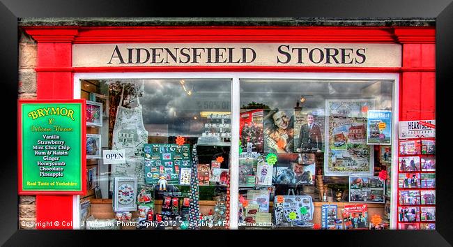 Aidensfield Stores Goathland Framed Print by Colin Williams Photography