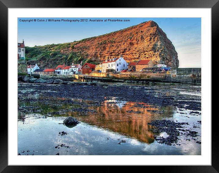 Incoming Tide Staithes Framed Mounted Print by Colin Williams Photography