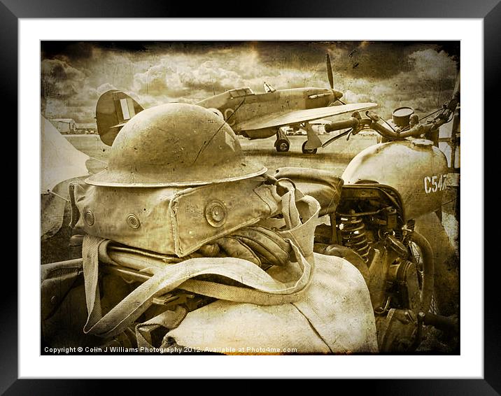 The Battle Of Britain is About to Begin - 1940 Framed Mounted Print by Colin Williams Photography