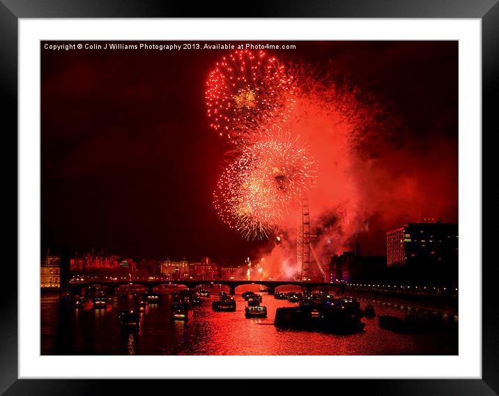 Goodbye 2012 From London Framed Mounted Print by Colin Williams Photography