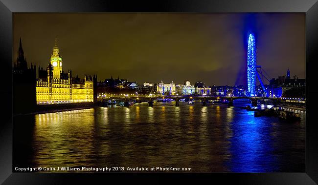 The London Skyline New Years Eve 2012 Framed Print by Colin Williams Photography