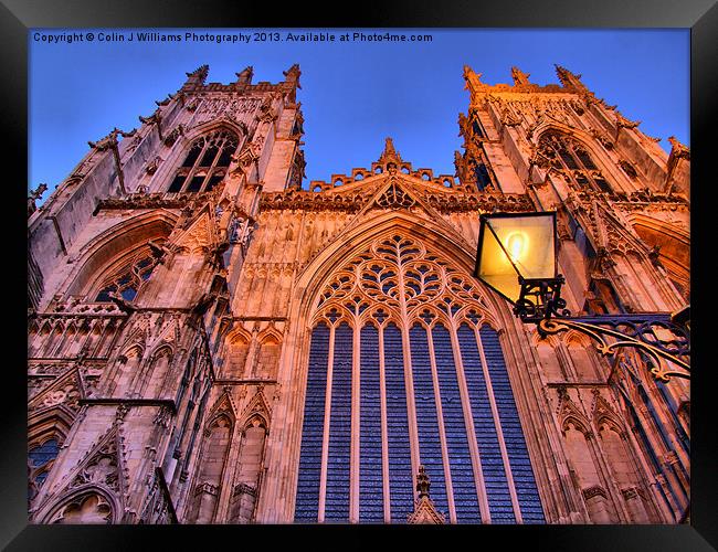York Minster Framed Print by Colin Williams Photography