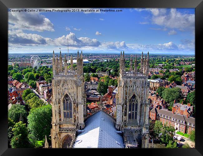 The View From York Minster Framed Print by Colin Williams Photography