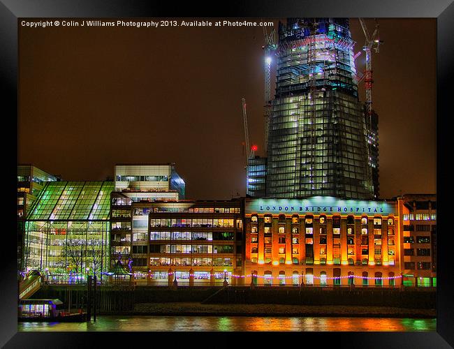 Building The Shard Framed Print by Colin Williams Photography