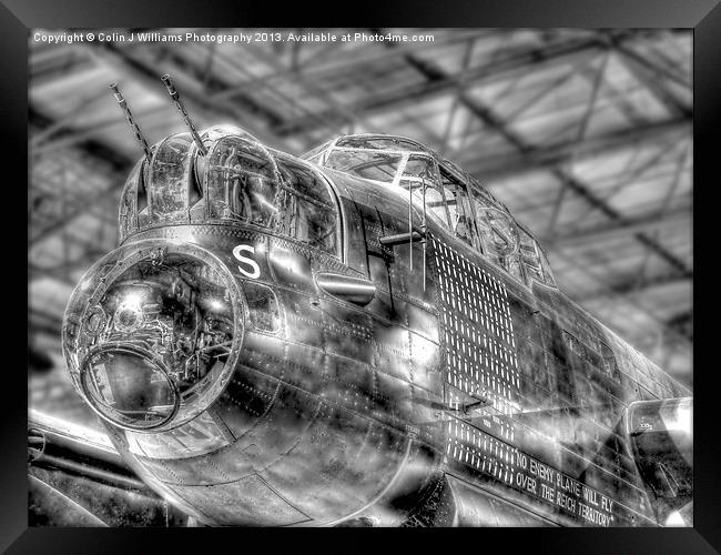 Lancaster S Sugar - Hendon Framed Print by Colin Williams Photography