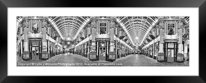 Leadenhall Market Panorama Framed Mounted Print by Colin Williams Photography