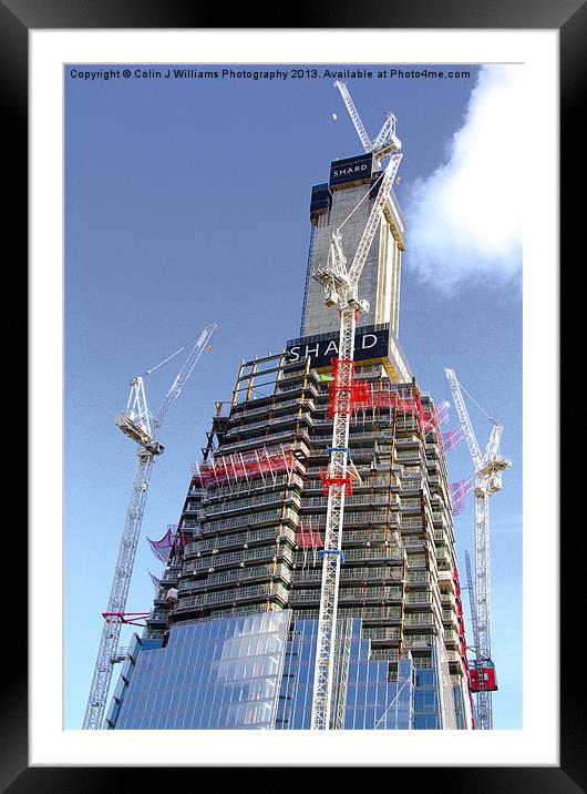 Building  The Shard London Bridge Framed Mounted Print by Colin Williams Photography