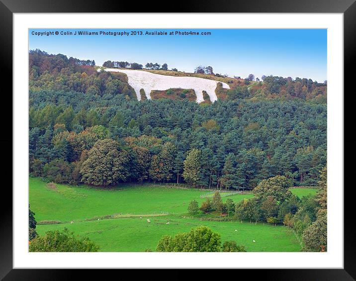 The White Horse - Kilburn Framed Mounted Print by Colin Williams Photography