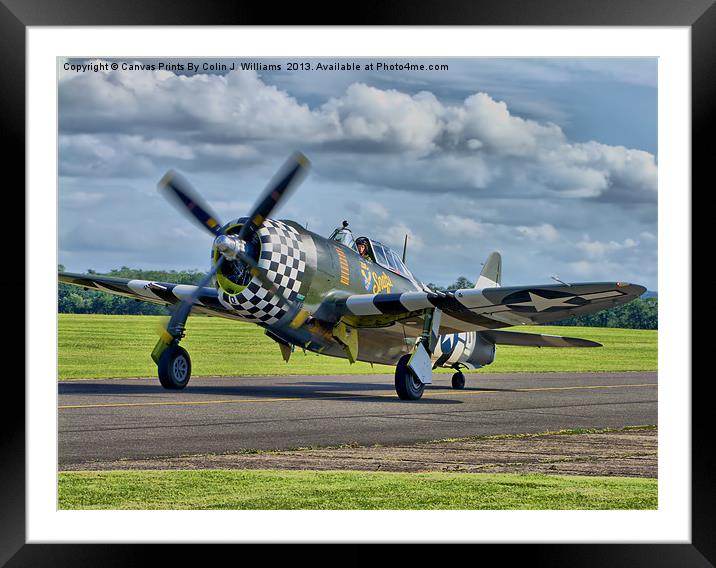 Snafu -Flying Legends 2012 Framed Mounted Print by Colin Williams Photography