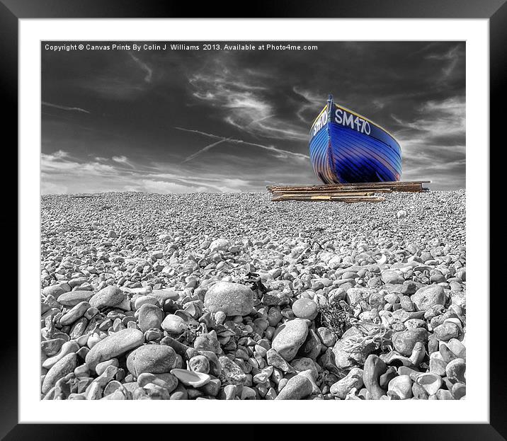 Fishing Boat - Goring By Sea Framed Mounted Print by Colin Williams Photography