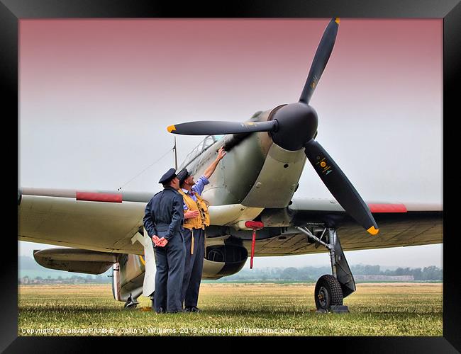 Hurricane - Duxford Flying Legends 2013 Framed Print by Colin Williams Photography