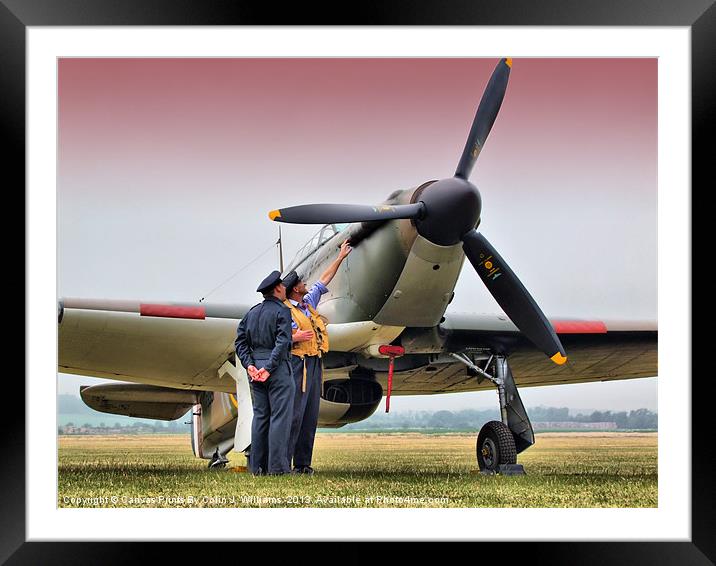 Hurricane - Duxford Flying Legends 2013 Framed Mounted Print by Colin Williams Photography
